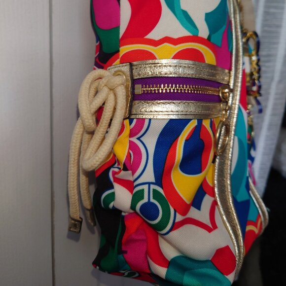 Coach Multicolor Poppy Tote - Picture 12 of 15